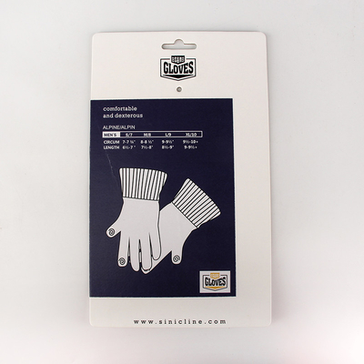 Douane Gerecycleerde Document Hangersdocument Kartonhangers voor het Hangen van Handschoenen
