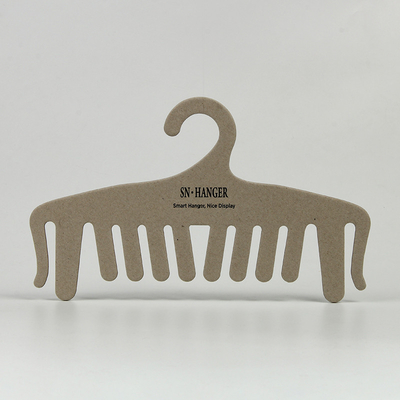 Dikke natuurlijke kartonpapier lingerie hanger gerecycled duurzaam aangepast logo