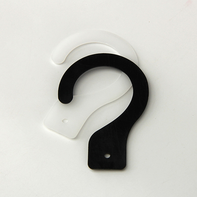 Eenvoudige Witte Zwarte Stevige Kleuren Kleine Plastic Haken zonder Embleem