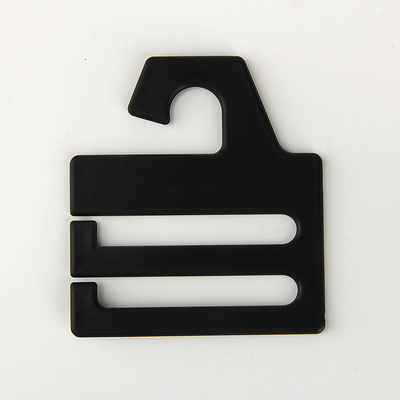 Hangers van de douane de Zwarte 6.1*7.4CM PS Plastic Band met Embleem