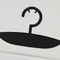 Aangepaste Logo Black Plastic Hanger Female-Bustehouder en Ondergoedhanger