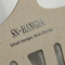 Dikke natuurlijke kartonpapier lingerie hanger gerecycled duurzaam aangepast logo