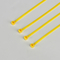 De multibanden van de Doel Gele Nylon Kabel 3.6mmX250mm Zelfsluitende Nylon 66 Kabelbanden
